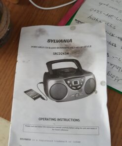 PROSCAN ELITE Portable Cd Player with Am/FM Radio Boombox (Black) Black 7 919CWWuz13L