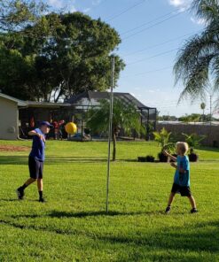 Park & Sun Sports Permanent Outdoor Tetherball Set with Accessories 3-Piece Pole 10 919HhvsDlEL