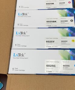 LxTek Remanufactured Toner Cartridge Replacement for Xerox WorkCentre 6027 6025, Phaser 6022 6020 (1 Black 106R02759, 1 Cyan 106R02756, 1 Magenta 106R02757, 1 Yellow 106R02758, 4 Pack) 28 919KYVXMCeL