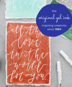 SAKURA Gelly Roll Gel Pens - Medium Point Ink Pen for Journaling, Art, or Drawing - Classic White Ink - 6 Pack 6 Count (Pack of 1) Medium Tip 26 919Npfm ysL