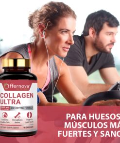 Offernova Collagen Ultra Hydrolyzed Collagen Supplements - 3000mg Anti Aging Bovine Collagen Peptides for Healthy Joints, Bones, Hair and Skin. Pastilla de Colageno Hidrolizado, 90 Capsules 14 919UTFTbgOL
