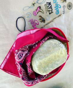 JOYIN Toy Pack of 12 Childs Straw Cowboy Hats with Cowboy Bandannas (6 Red & 6 Blue) Christmas Party Favors 29 919UnmmcUzL