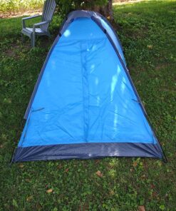 2-Person Camping Tent – Includes Rain Fly and Carrying Bag – Lightweight Outdoor Tent for Backpacking, Hiking, or Beach by Wakeman Outdoors Dome Blue 46 919c5ZWqDHL