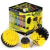 Drill Brush Attachment - Bathroom Surfaces Tub, Shower, Tile and Grout All Purpose Power Scrubber Cleaning Kit –Grout Drill Brush Set – Drill Brushes by Drill Brush Power Scrubber by Useful Products All Purpose Medium-yellow 17 919cumMzrmL