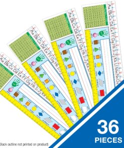 Alternative view of Carson Dellosa 36 Pc. Traditional Manuscript Name Plates for Desks, Name Plates for Classroom with Alphabet and Number Line Strips for Desks, Shapes & Number Chart, Desk Name Tags Classroom Traditional Manuscript: Grades 1-3