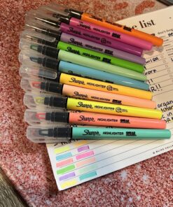 SHARPIE Highlighter, Clear View Highlighter with See-Through Chisel Tip, Stick Highlighter, Assorted, 12 Count 1 Count (Pack of 12) 28 919fO 0AysL