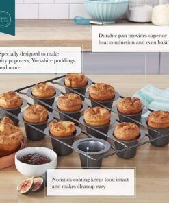 Chicago Metallic 26121 Professional 12-Cup Non-Stick Mini-Popover Pan, 16-Inch-by-10.75-Inch 23 919hJhNwHAL