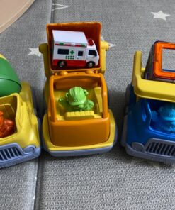 Green Toys Construction Vehicle Set, 3-Pack - Pretend Play, Motor Skills, Kids Toy Vehicles. No BPA, phthalates, PVC. Dishwasher Safe, Recycled Plastic, Made in USA. 47 919qdwOoJyL