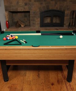 Mizerak Dynasty Space Saver 6.5' Billiard Table with Leg Levelers, Automatic Ball Return, and Classic Green Nylon Cloth 46 919wZbCwv0L