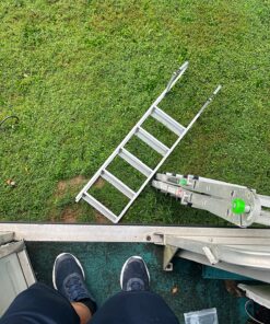 RecPro 5 Step Removable Boarding Boat Ladder | AL-A5 | Marine Pontoon Boat Dock | Heavy Duty Aluminum 38 919ymLqbVhL