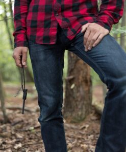 Swiss Safe 5-in-1 Fire Starter with Compass, Paracord and Whistle (2-Pack) for Emergency Survival Kits, Camping, Hiking, All-Weather Magnesium Ferro Rod Black 21 919zBFJ XmL