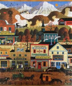 Buffalo Games - Charles Wysocki - Pete's Gambling Hall - 1000 Piece Jigsaw Puzzle , Brown 17 91A0qNnpBBL