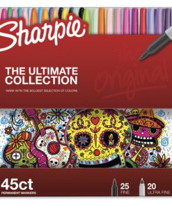 Sharpie Permanent Markers, Fine and Ultra-Fine Tips, 45 Count, Ultimate Color Collection 45 Count (Pack of 1) 16 91A3hWwyQKL