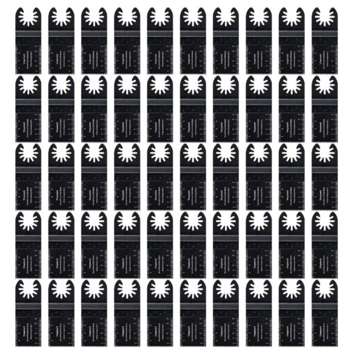 Vtopmart 50 Wood Oscillating Multitool Quick Release Saw Blades Compatible with Fein Multimaster Porter Cable Black & Decker Bosch Craftsman Ridgid Ryobi Makita Milwaukee Rockwell Universal-50pcs