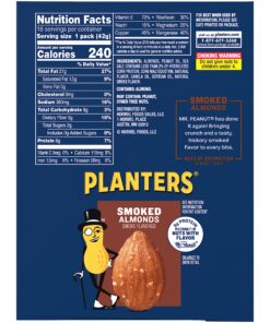 Planters Smoked & Salted Almonds Single Serve (1.5oz Bags, Pack of 18) 7 91A7ArMIboL