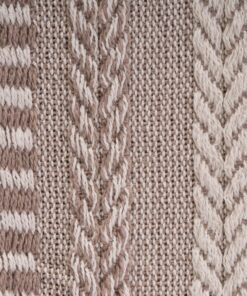 DII Braided Striped Throw, 50x60, Stone 19 91A876QKQzL