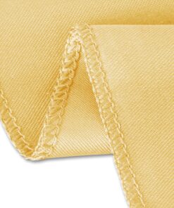 Alternative view of LinenTablecloth 60 x 102-Inch Rectangular Satin Tablecloth Gold