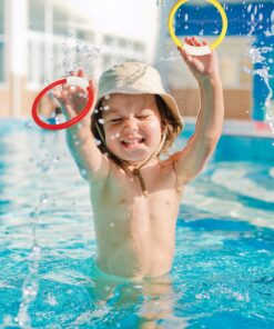 JOYIN 18Pcs Diving Pool Toys for Kids, Swimming Pool Toy with Storage Bag Includes 4 Pool Rings, 4 Diving Sticks, 4 Bandits, 6 Treasures Underwater Swim Pool Games for Ages 8-12 21 91AAq1rU IL