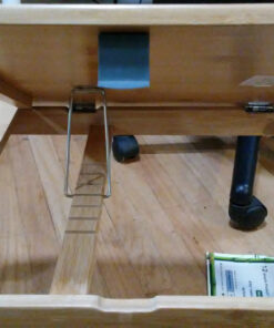 Laptop Desk Nnewvante Table Adjustable Bamboo Foldable Breakfast Serving Bed Tray w' Tilting Top Drawer 21.6" 65 91ABfF9uQeL