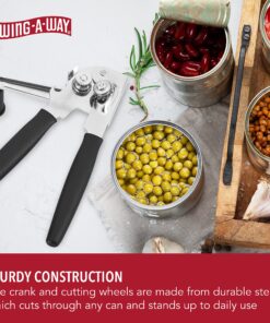 Alternative view of Swing-A-Way Easy Crank Can Opener, 10.4 Inches, Black