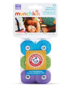 Munchkin® Arm and Hammer Diaper Bag Refills, 6 Pack, 72 Bags 72 Bag Refills 20 91ANYQEKxNL