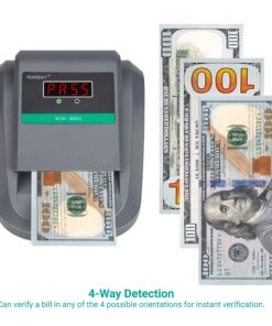 Alternative view of Kolibri KCD-1000 4-Way Orientation Portable Fake Currency Reader/Detector with Ultraviolet, Magnetic and Infrared Counterfeit Detection, Easy Pass/Fail Indicator