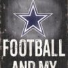 Dallas Cowboys Fan Creations N0640 Football and My Dog Sign