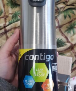 Contigo West Loop Stainless Steel Vacuum-Insulated Travel Mug with Spill-Proof Lid, Keeps Drinks Hot up to 5 Hours and Cold up to 12 Hours, 20oz Steel 45 91AUmMip3lL