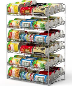 Simple Houseware Stackable Can Rack Organizer, Chrome 24 91AXtN3znWL