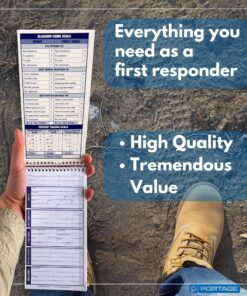 EMT/First Responders Vital Statistics Notebook – 8” x 4” Medical Notebook for Vital Signs and Additional Patient Information – 210 Pages (3 Pack) 3 Pack 16 91AY8kMhtL