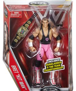 WWE Elite Flashback Hart Foundation Bret Hart Figure 8 91AbCWpJRbL