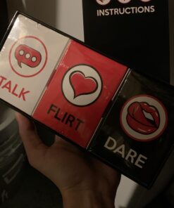 Romantic Game for Couples -Gift - Perfect Date Night Ideas - Girlfriend, Boyfriend, Newlywed, Wife or Husband. 3-in-1:Talk, Flirt, Dare. Reignite and Deepen Relationship with Your Partner. 30 91AbgK8gJjL