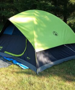 Coleman Dark Room Sundome Camping Tent, 4/6 Person Tent Blocks 90% of Sunlight and Keeps Inside Cool, Lightweight Tent for Camping Includes Rainfly, Carry Bag, and Easy Setup 4 Person 57 91Adk3LwdRL