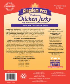 Alternative view of Kingdom Pets Filler Free Chicken Breast Jerky, Premium Treats for Dogs, 48-Ounce Bag 3 Pound (Pack of 1)