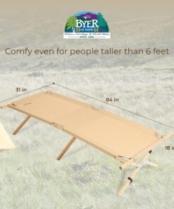 Alternative view of BYER OF MAINE - Maine Heritage Cot, Folding Camping Cot, 375 lbs Capacity