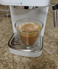 Delonghi 5513214601 Cappuccino Glasses, 270 milliliters Cappuccino Glasses (set of 2) 18 91B CNPWg0L