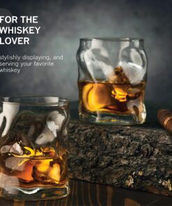 Alternative view of Bormioli Rocco Set Of 4 Sorgente DOF Whiskey Glass 14¼-Ounce Crystal-clear Cocktail Glasses Barware, For Bourbon, Scotch, Water, Juice, Drinking Glasses Set, Made In Italy.