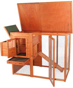 TRIXIE Pet Products Chicken Coop with Outdoor Run, 66.75 x 30.25 x 41.25 inches 66.8"L x 30.3"W x 41.3"H 38 91B2tWwKUqL