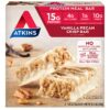 Atkins Vanilla Pecan Crisp Protein Meal Bar, High Fiber, 1g Sugar, 4g Net Carb Meal Replacement, Keto Friendly, 5 Count 47 91B34QDspPL