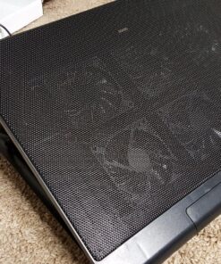 AICHESON Laptop Cooling Pad 2 1000RPM Fans Portable Computer Cooler, Blue LEDs, S007 76 91BB8CRRhFL