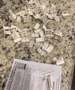 20 Pack Cabinet Locks Child Safety Latches - Vmaisi Baby Proofing Cabinets Drawers Lock - Upgraded Stronger Adhesive Easy Installation - No Drilling Standard 20.0 40 91BEFPUl0fL