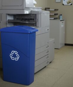 Rubbermaid Slim Jim Waste Container, 87 L - Blue 11 91BKUaZc4KL