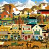Buffalo Games - Charles Wysocki - Pete's Gambling Hall - 1000 Piece Jigsaw Puzzle , Brown 47 91BRx57dqEL