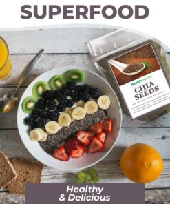 Healthworks Chia Seeds Raw (96 Ounce / 6 Pounds) | Premium & All-Natural | Contains Omega 3, Fiber & Protein | Great with Shakes, Smoothies & Oatmeal | Packaging May Vary 96 Ounce (Pack of 1) 22 91BTv2ED2jL 1