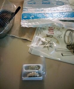 LuReen 14k Gold 6 Teeth Grillz Hip Hop Joker Diamond Top & Bottom Teeth Caps Grillz Set for Teeth Rapper Halloween Costume Cosplay Silver 17 91BVnIeLCL