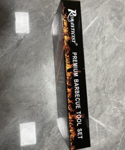 ROMANTICIST 28pc BBQ Accessories Set with Thermometer - The Very Best Grill Gift on Birthday Wedding - Heavy Duty Stainless Steel Grill Set in Case for Outdoor Cooking Camping Grilling Smoking 28PCS SILVER 33 91BapP e aL