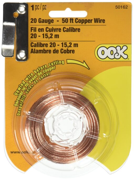 OOK 50162 20 Gauge, Copper Hobby Wire, Picture Hanging Wire, 50ft, 10lbs 1