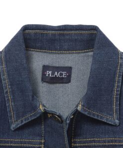 The Children's Place Girls Basic Denim Jacket Large Dk Stone 9 91BkKqpnoqL