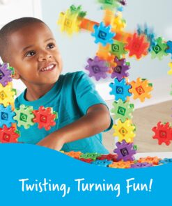 Alternative view of Learning Resources Gears! Gears! Gears! Super Building Toy Set, STEM Toys, Construction Toys, Gears for Kids, 150 Pieces, Ages 3+ Mini