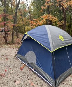 Coleman Sundome Camping Tent, 2/3/4/6 Person Dome Tent with Snag-Free Poles for Easy Setup in Under 10 Mins, Included Rainfly Blocks Wind & Rain, Tent for Camping, Festivals, Backyard, Sleepovers Navy Blue 2 Person 56 91BpNMGHoTL